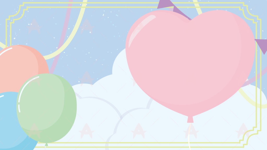 配信用素材 バルーン