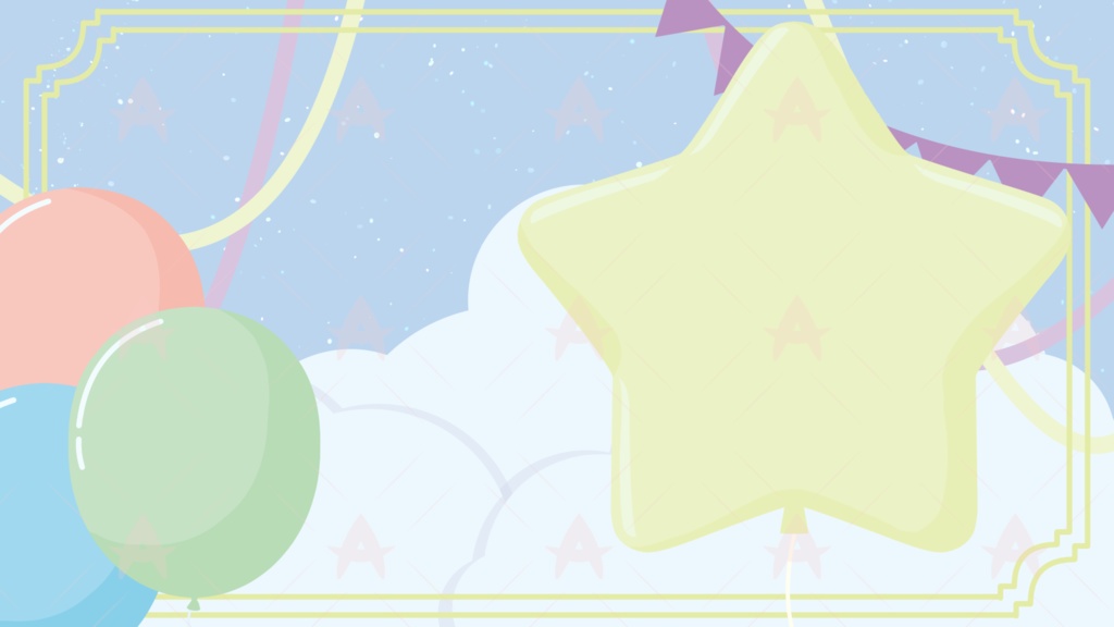 配信用素材 バルーン