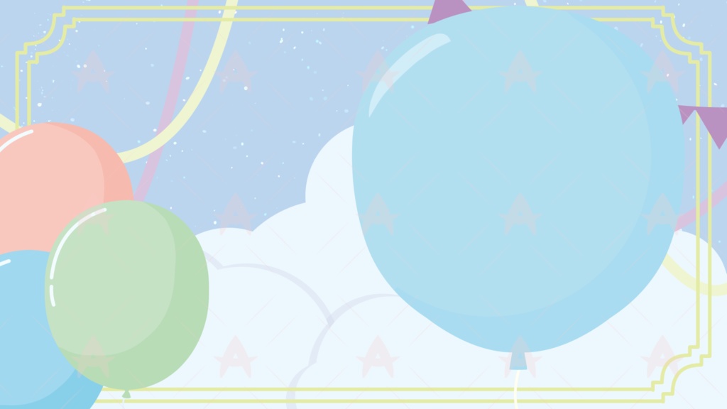 配信用素材 バルーン