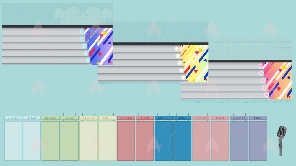 配信用素材 ステージ