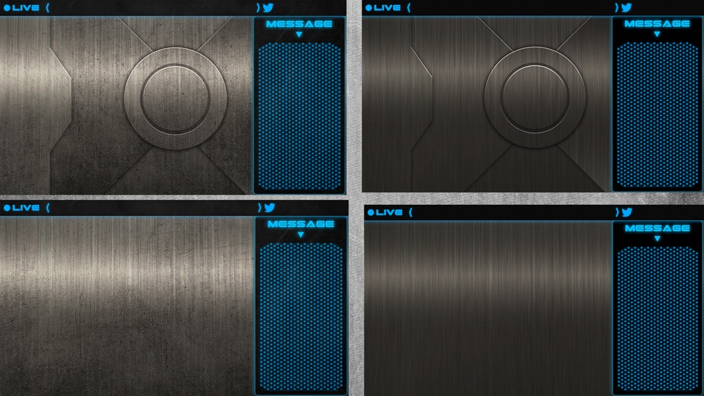 【Youtuber/Vtuber向け】メカメカしい感じの配信画面の背景画像