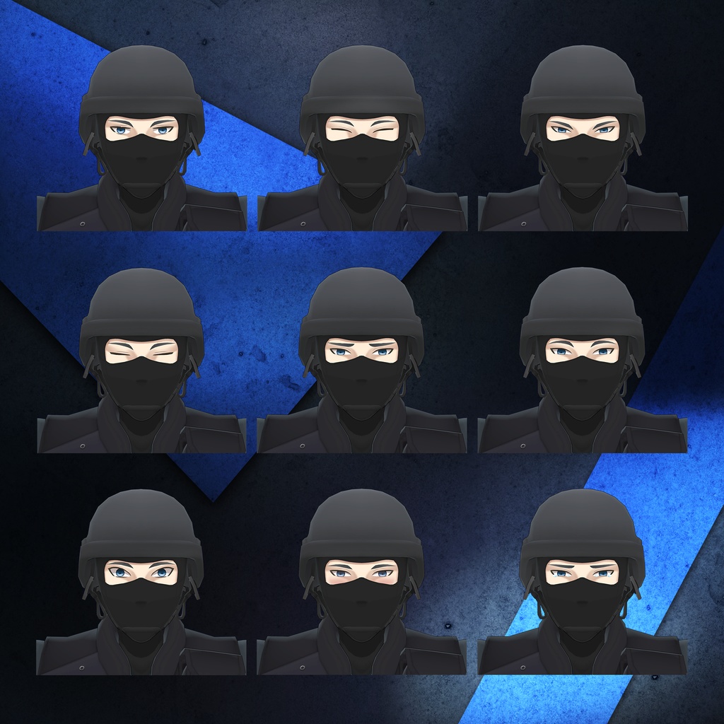 【オリジナル3Dモデル】特殊部隊『J』gen1