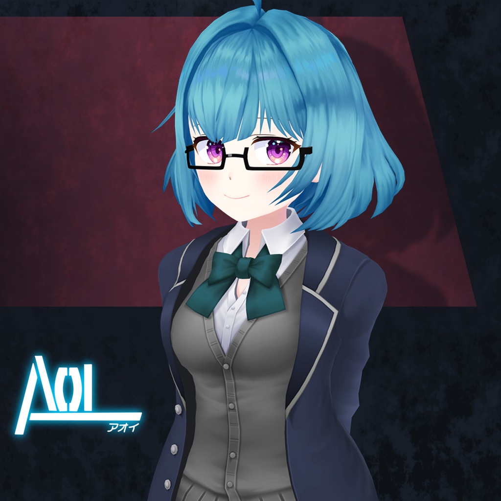 【オリジナル3Dモデル】JK『AOI』gen1