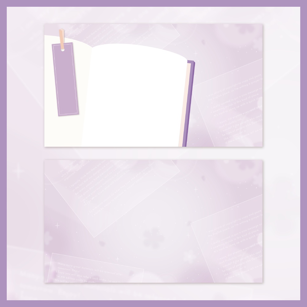 本×勿忘草×儚さの配信素材セット