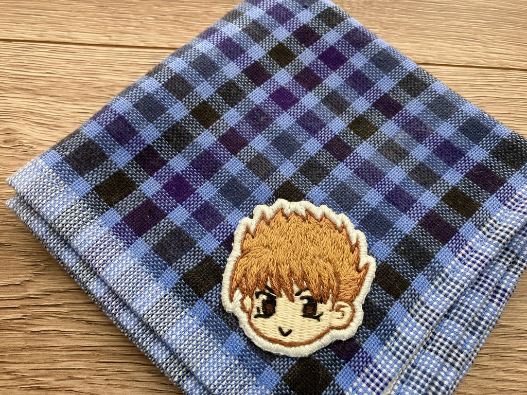 刺繍ワッペンハンカチ