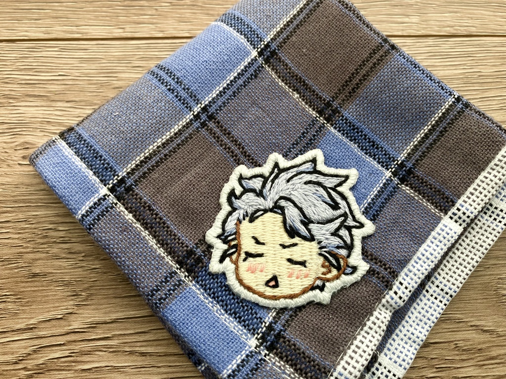 刺繍ワッペンハンカチ