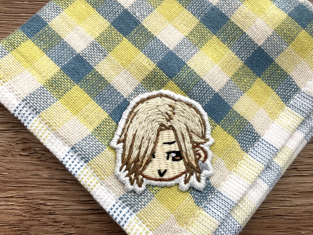 刺繍ワッペンハンカチ