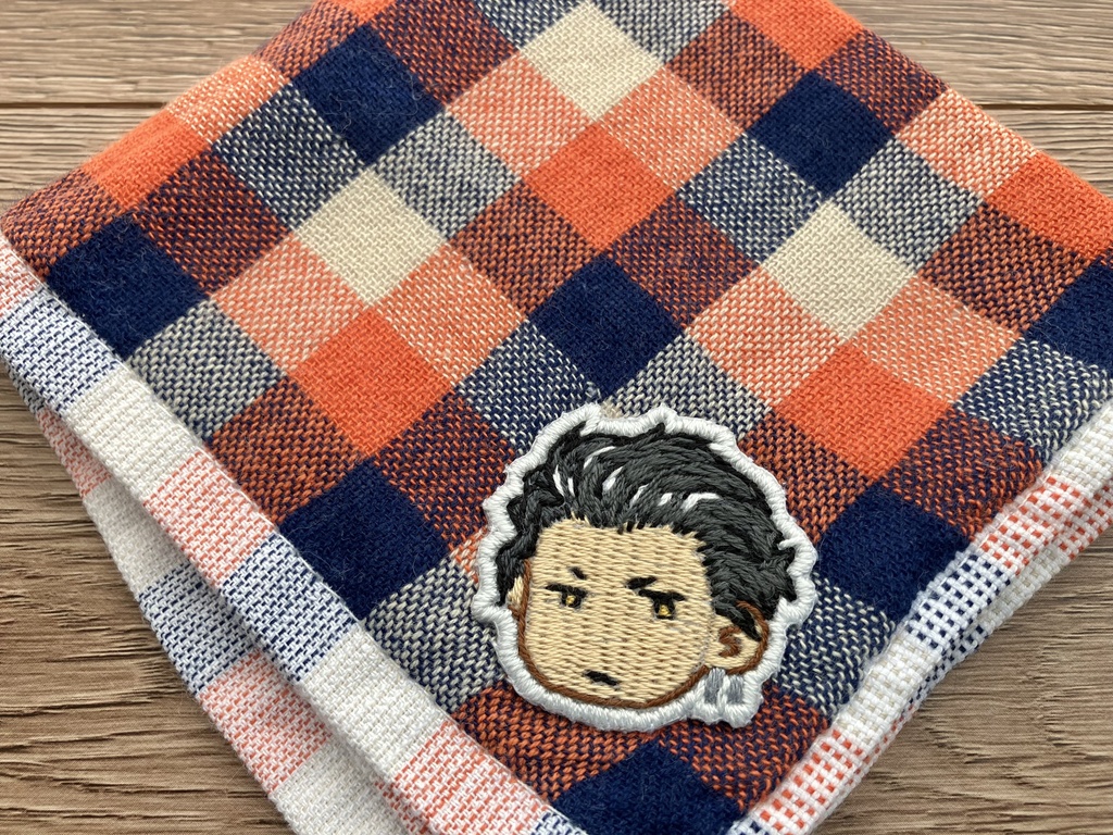刺繍ワッペンハンカチ