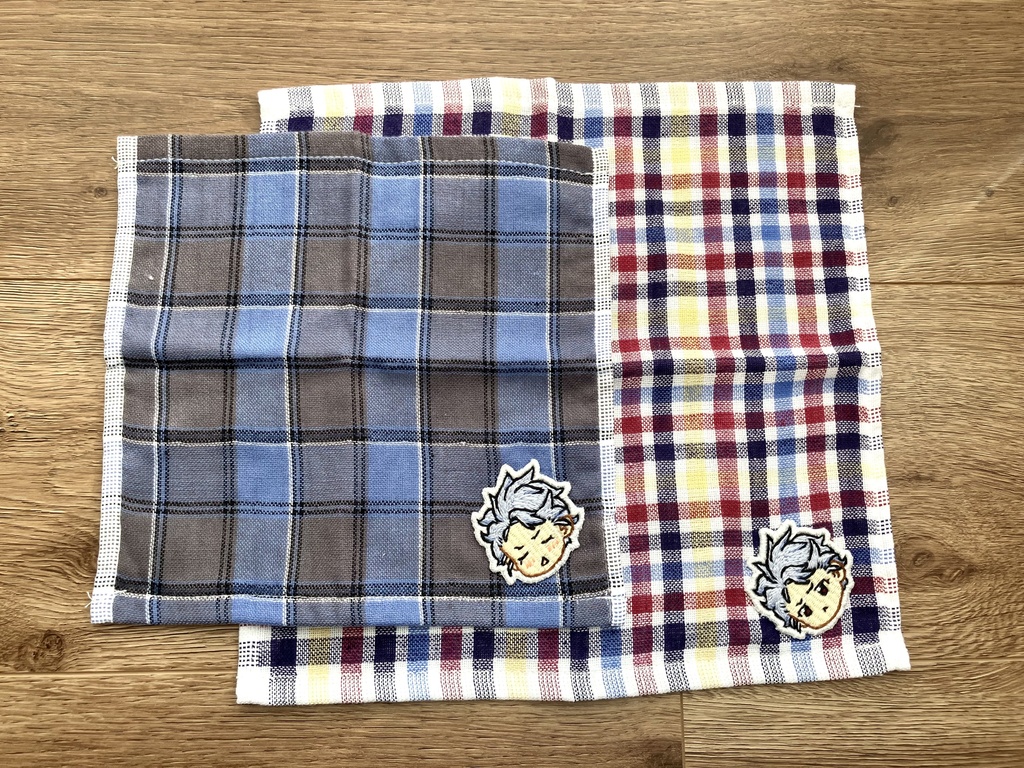 刺繍ワッペンハンカチ