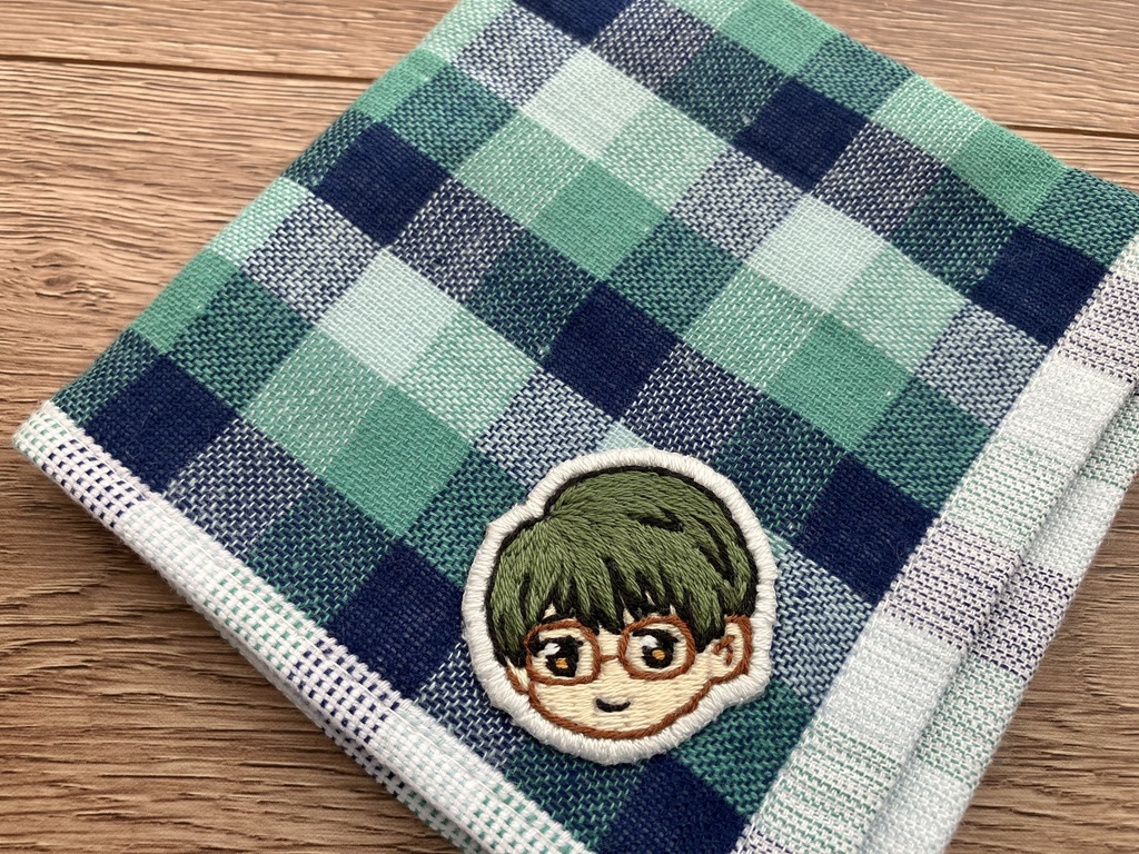 刺繍ワッペンハンカチ