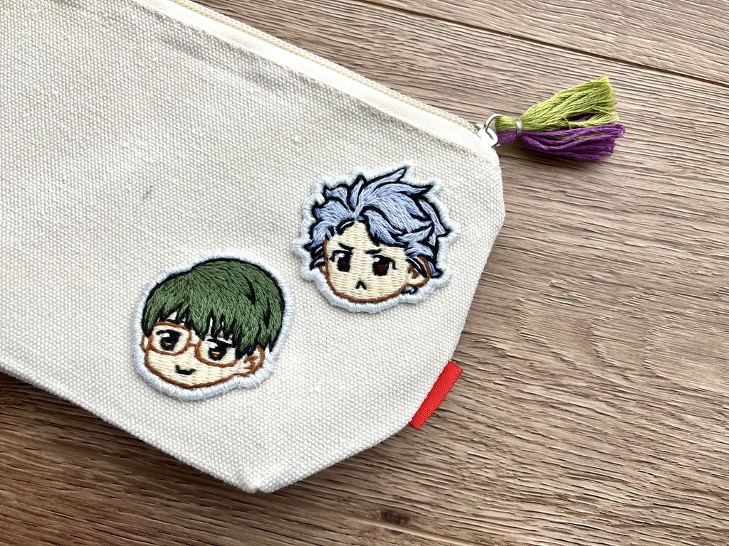 刺繍ワッペンポーチ