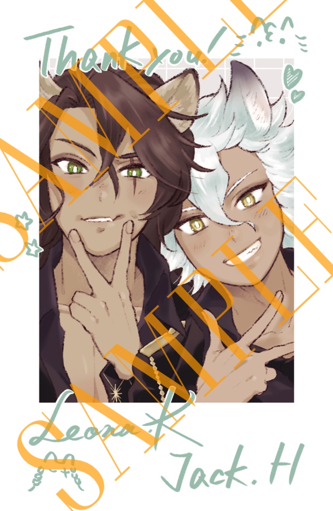 レオジャクチェキ風カード