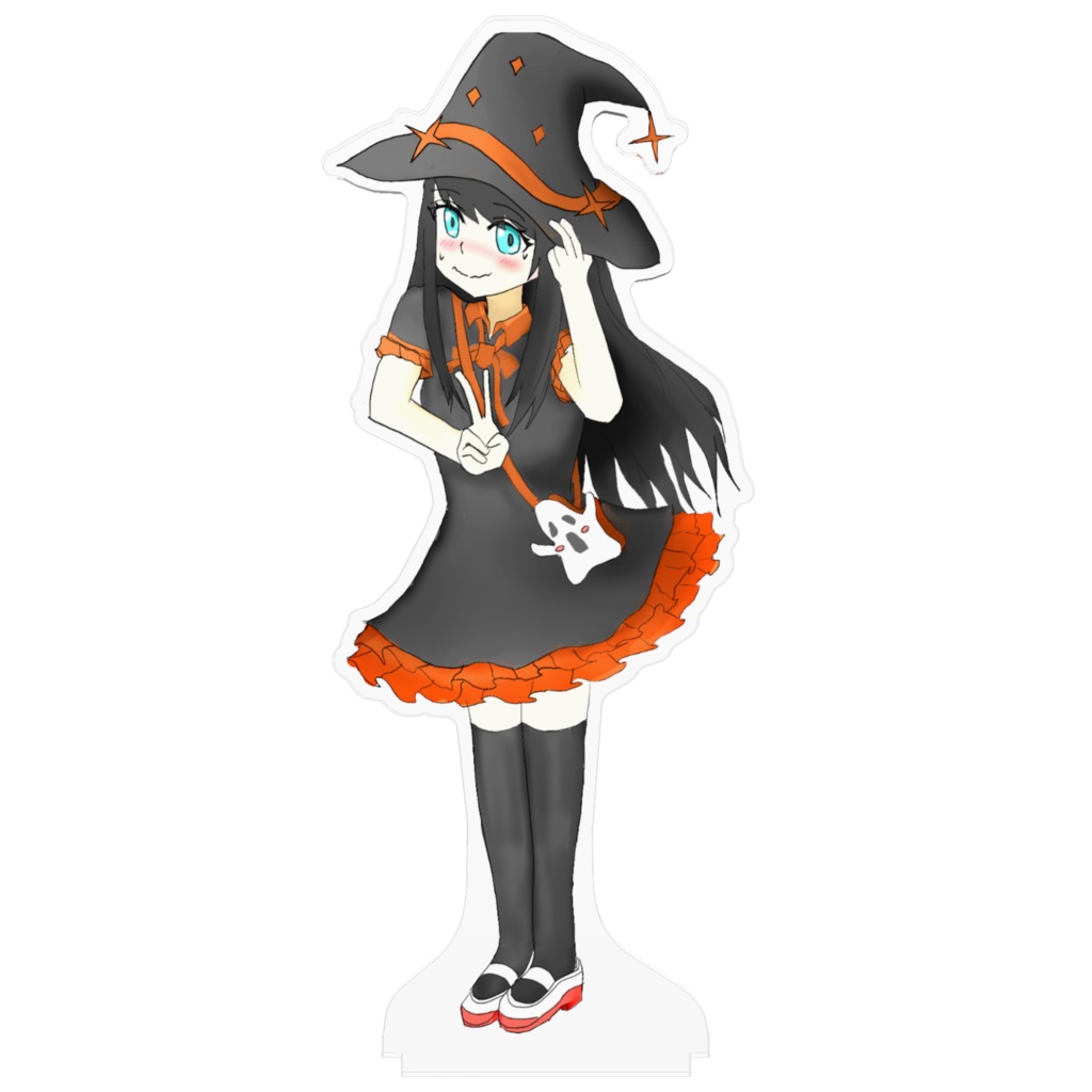 【オリキャラ】しずくちゃんアクリルフィギュア(ハロウィンver)