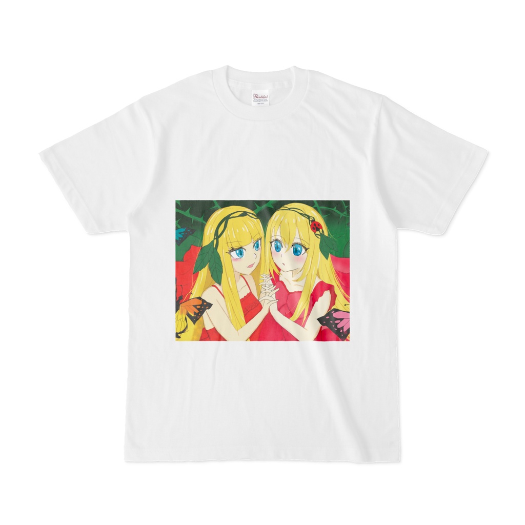 オリジナルイラスト花の姉妹　Tシャツ