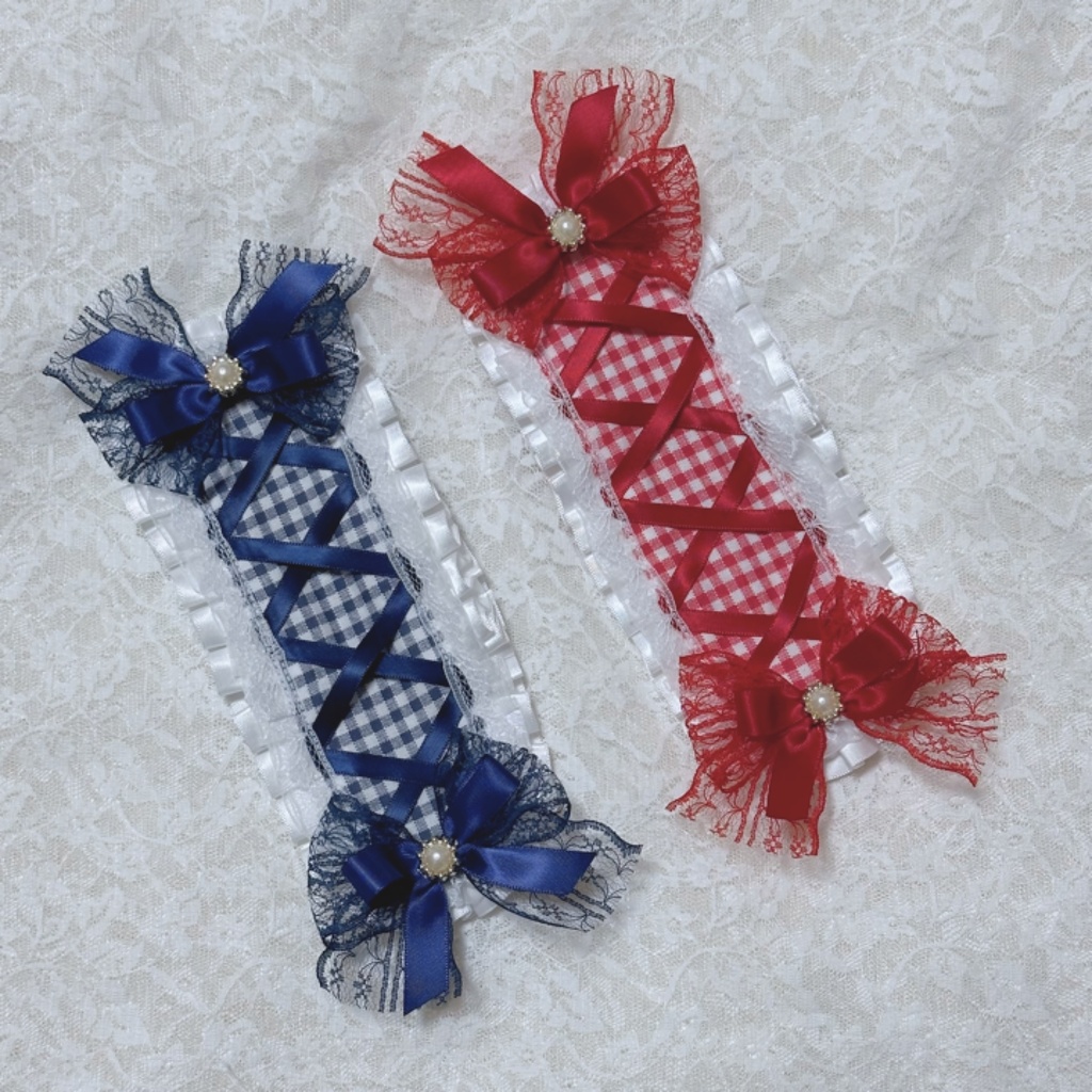 ヘッドドレス×ギンガムチェック(20せんち)