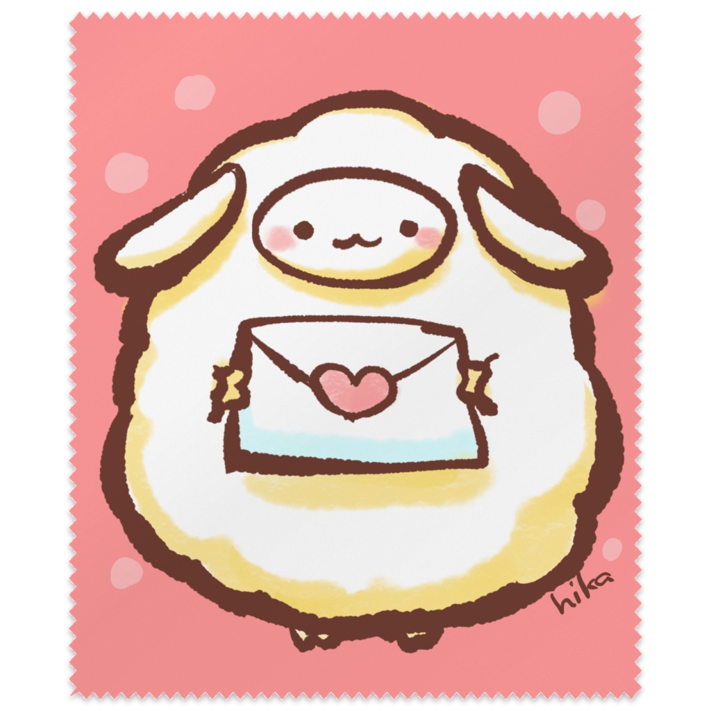 ひつじさんからお手紙ですよメガネ拭き