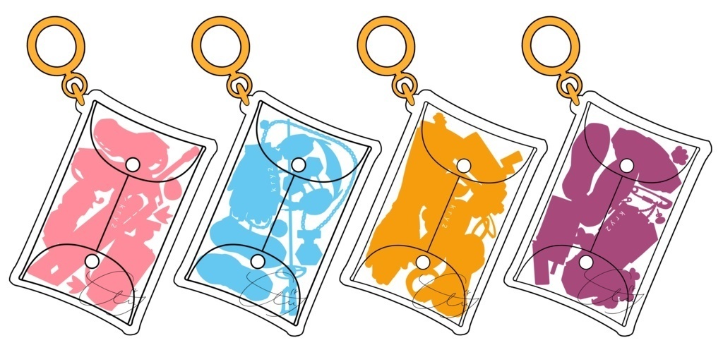 ガチャ詰めポーチ風モチーフアクキー【オリエンス 全4種】