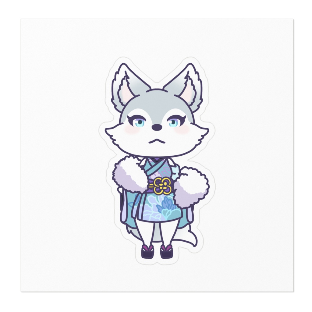 氷狼鬼ニキ_ステッカー(ケモ化ver)