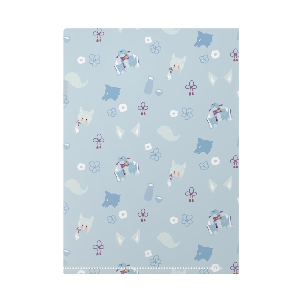 氷狼鬼ニキ_クリアファイルA4_パターン