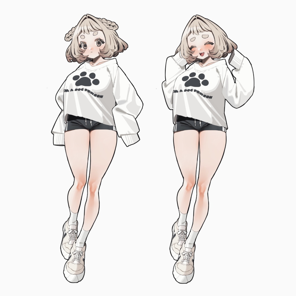 【表情15種+差分】犬派な女の子【無料/有料】