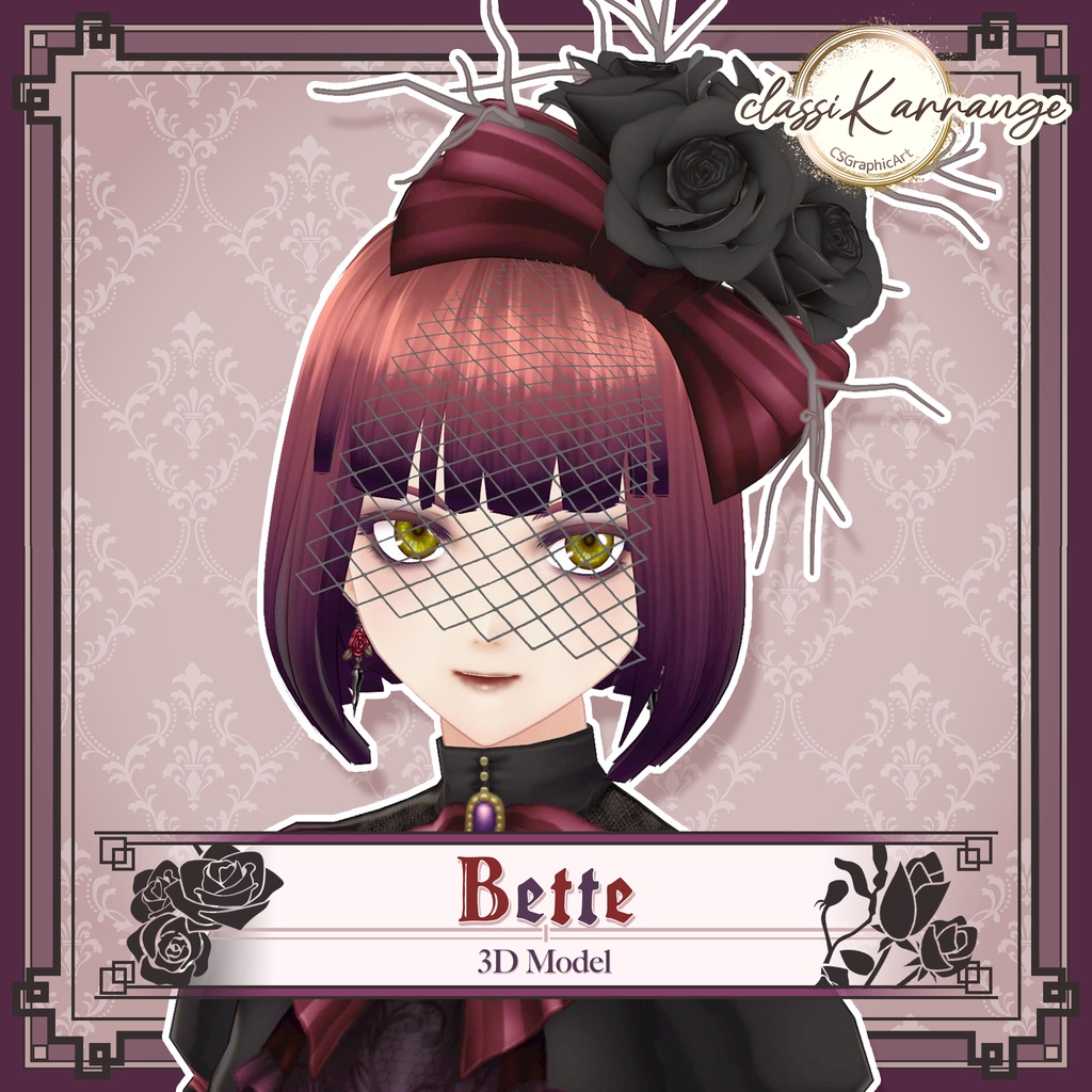 【3Dモデル】Bette - ゴスロリ衣装