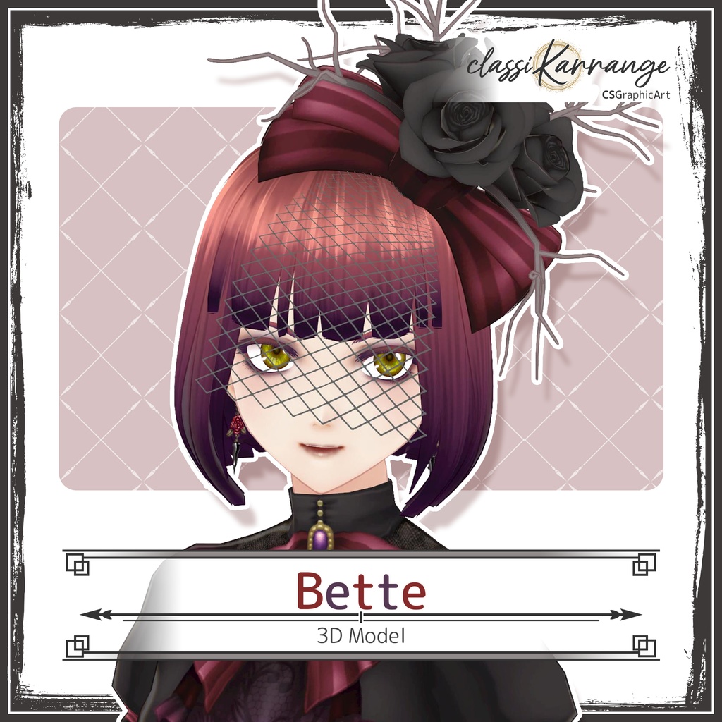 【3Dモデル】Bette - ゴスロリ衣装