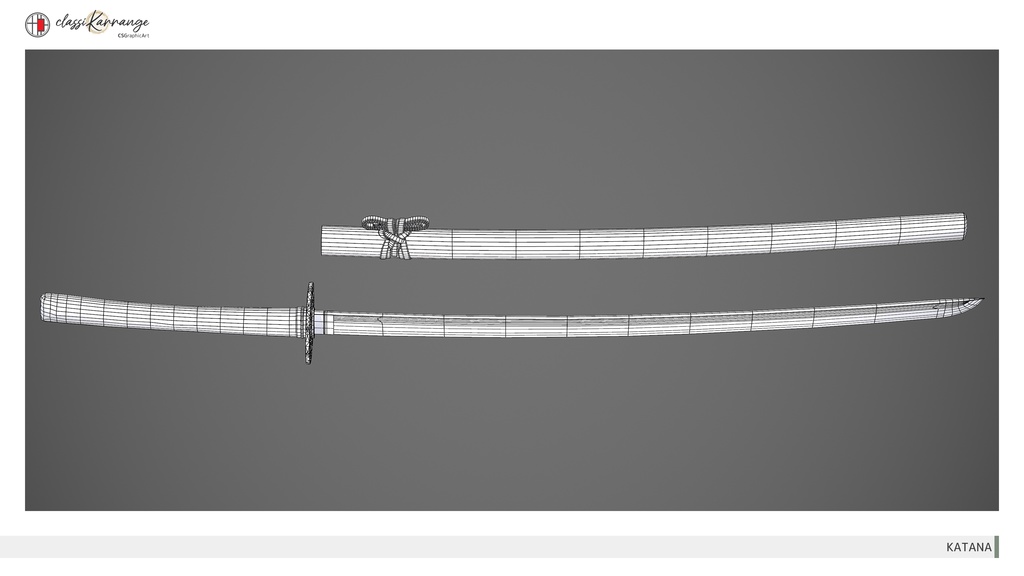【3Dモデル】日本刀
