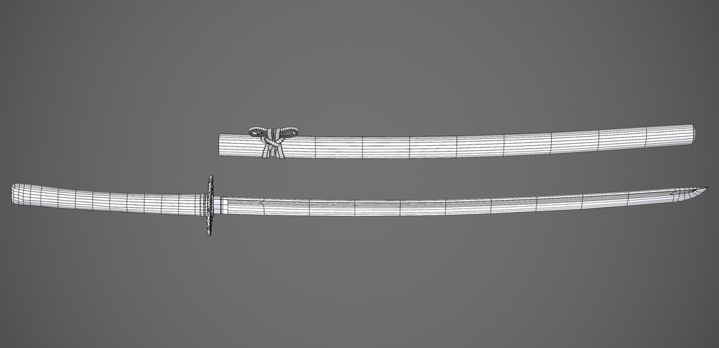 【3Dモデル】日本刀