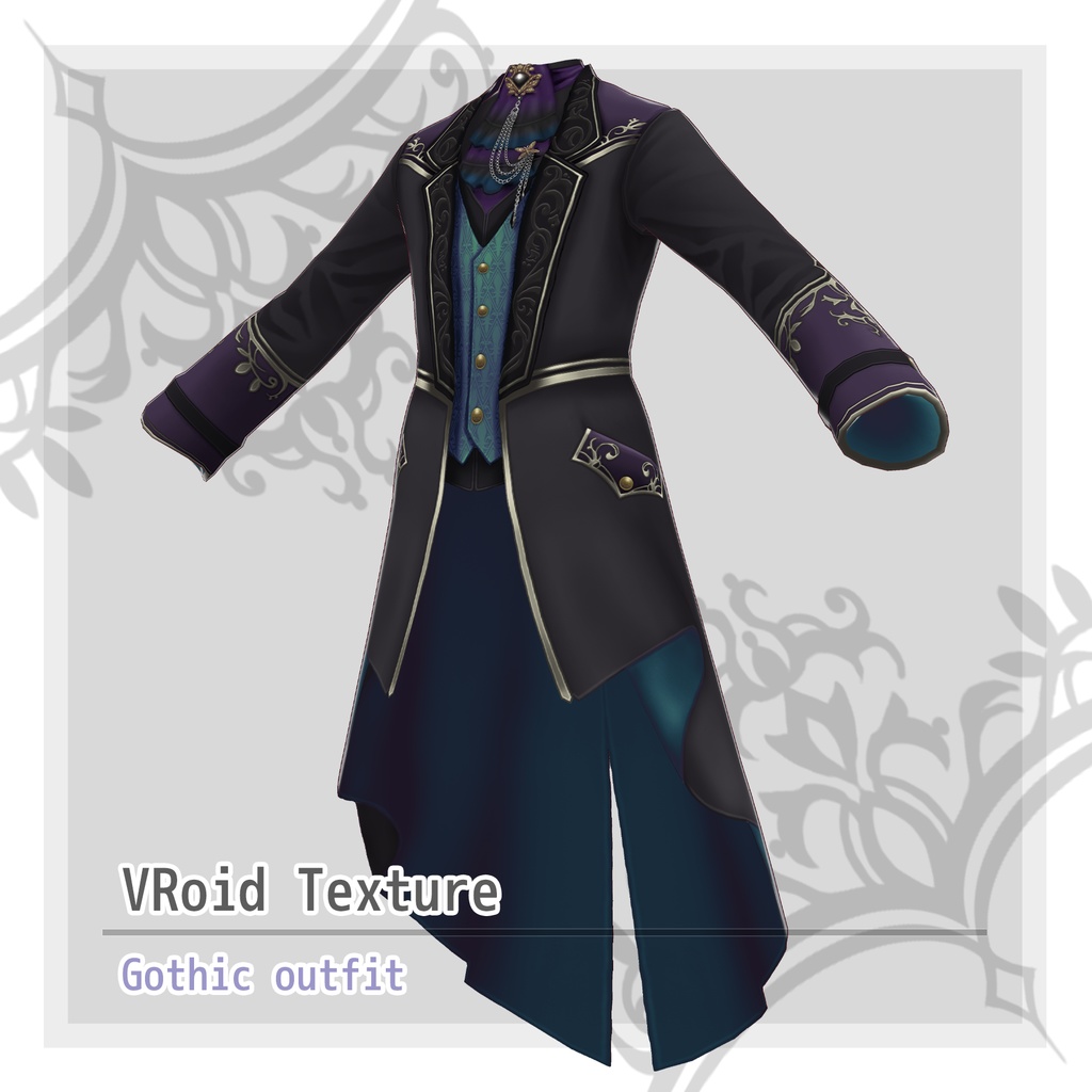 Vroidテクスチャ ゴシック衣装セット Csgraphicart Booth Shop Booth