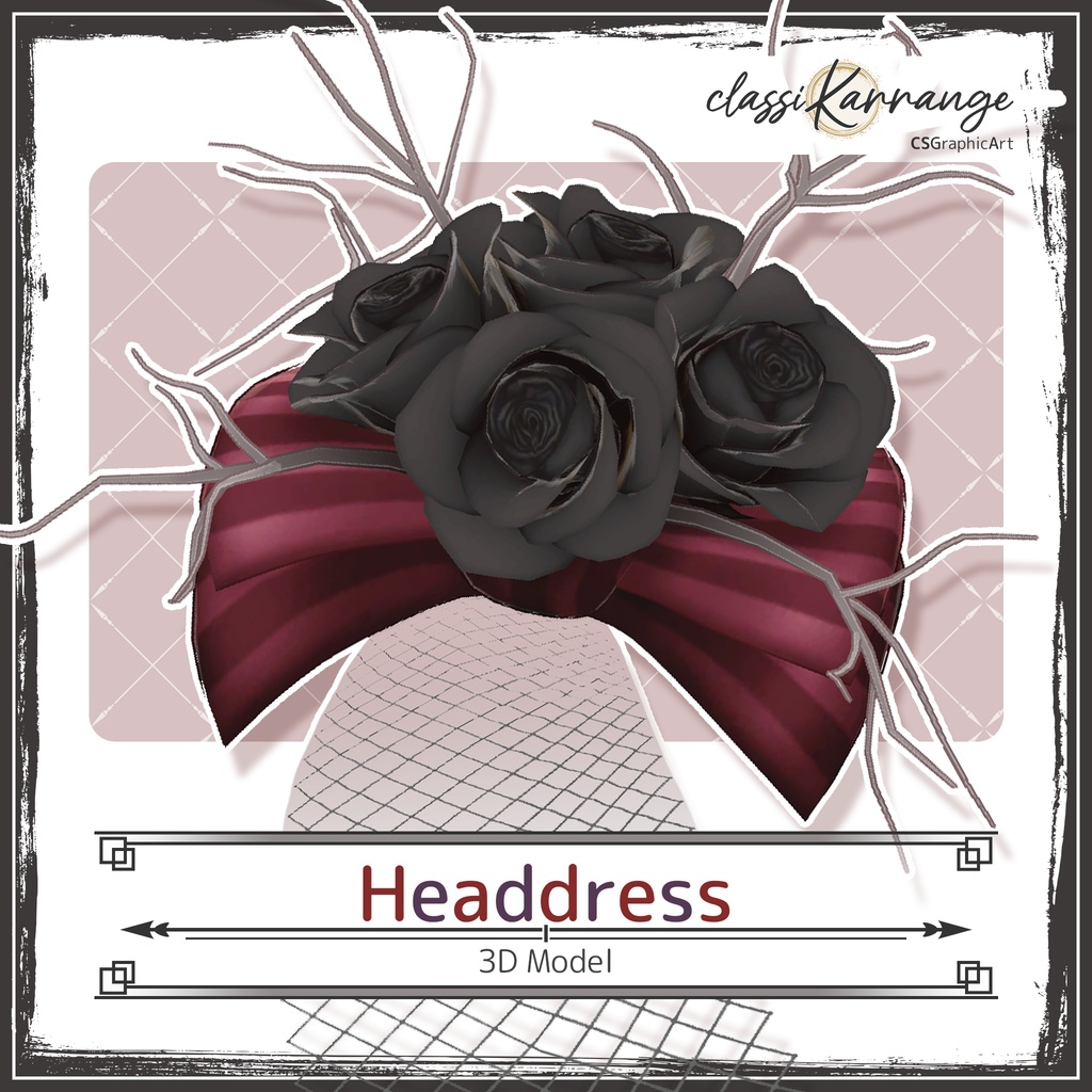 【3Dモデル・UnityPackage・XWear】ヘッドドレス