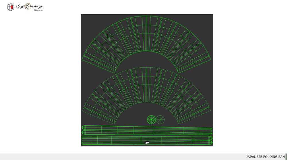 【3Dモデル】扇子