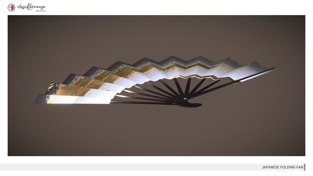 【3Dモデル】扇子