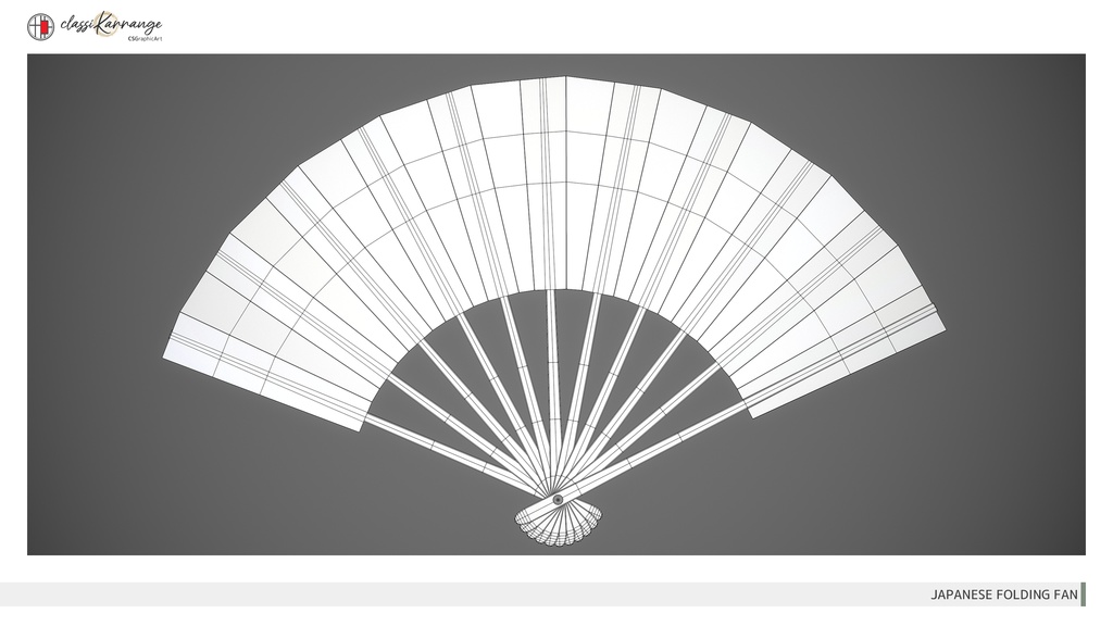 【3Dモデル】扇子