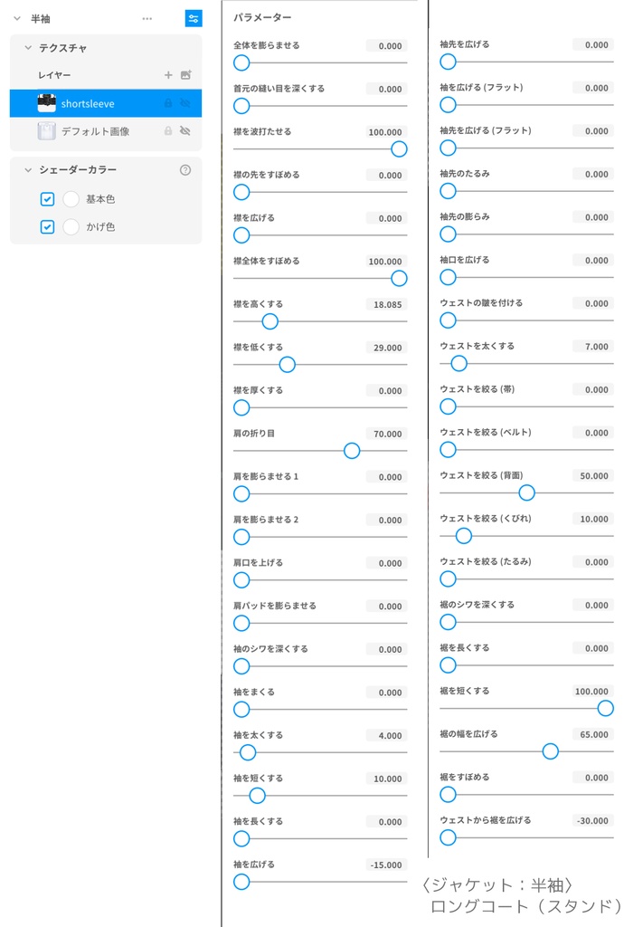 【VRoidテクスチャ】 和柄ゴシックパンク衣装セット