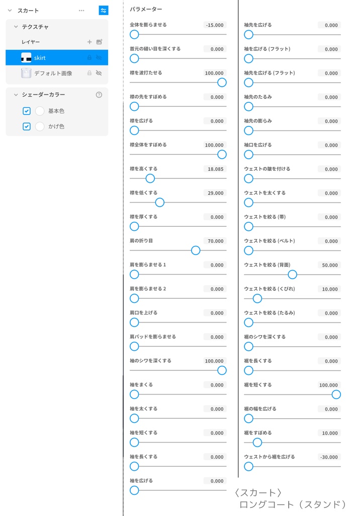 【VRoidテクスチャ】 和柄ゴシックパンク衣装セット