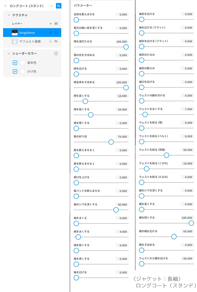 【VRoidテクスチャ】 和柄ゴシックパンク衣装セット