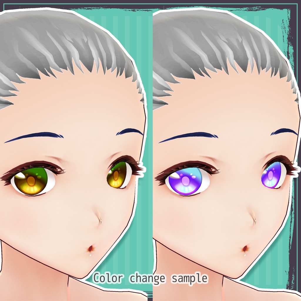 【無料・VRoidテクスチャ】男女瞳テクスチャ