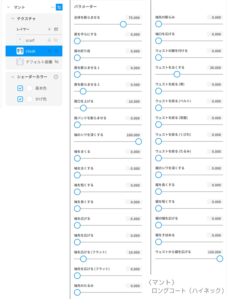 【VRoidテクスチャ】 クラシックアイドル衣装セット - パンツスタイル