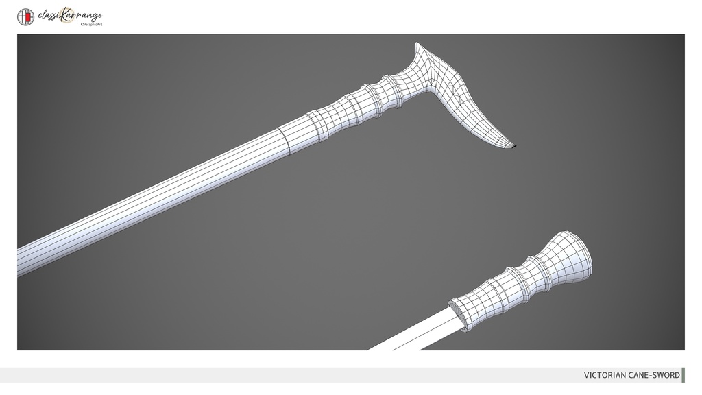 【3Dモデル】仕込み杖