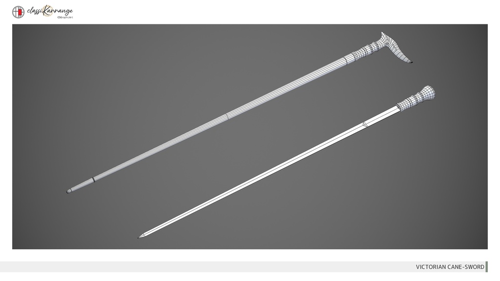 【3Dモデル】仕込み杖