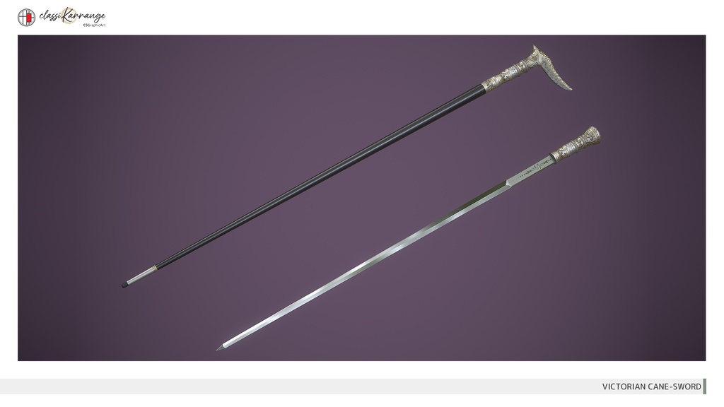 【3Dモデル】仕込み杖