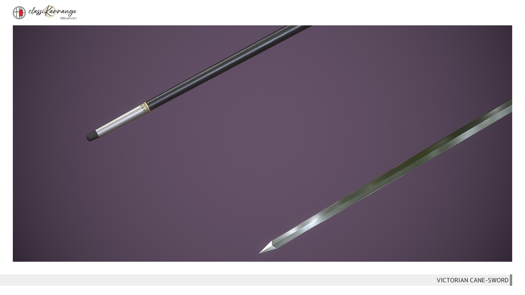 【3Dモデル】仕込み杖