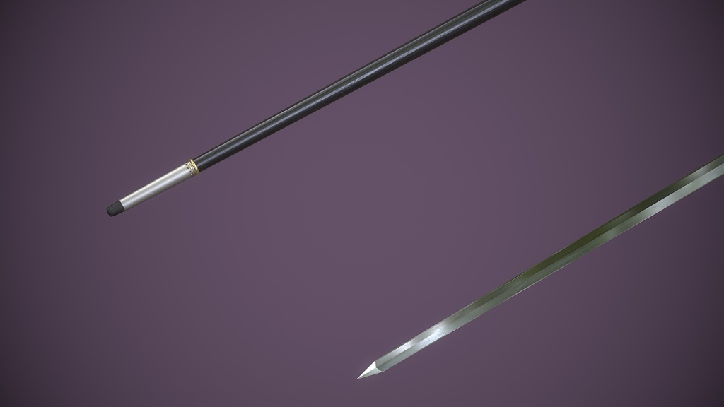 【3Dモデル】仕込み杖