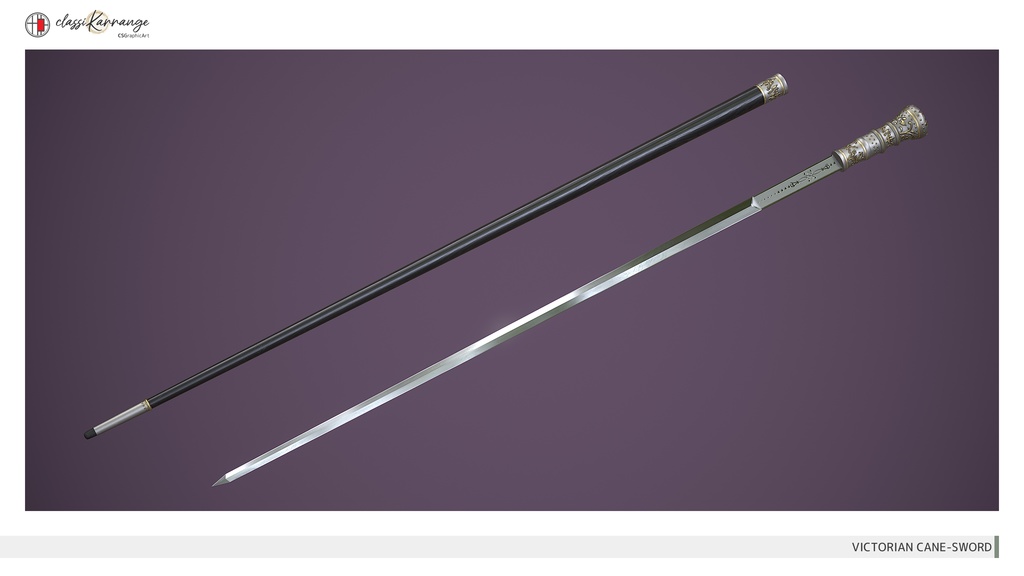 【3Dモデル】仕込み杖