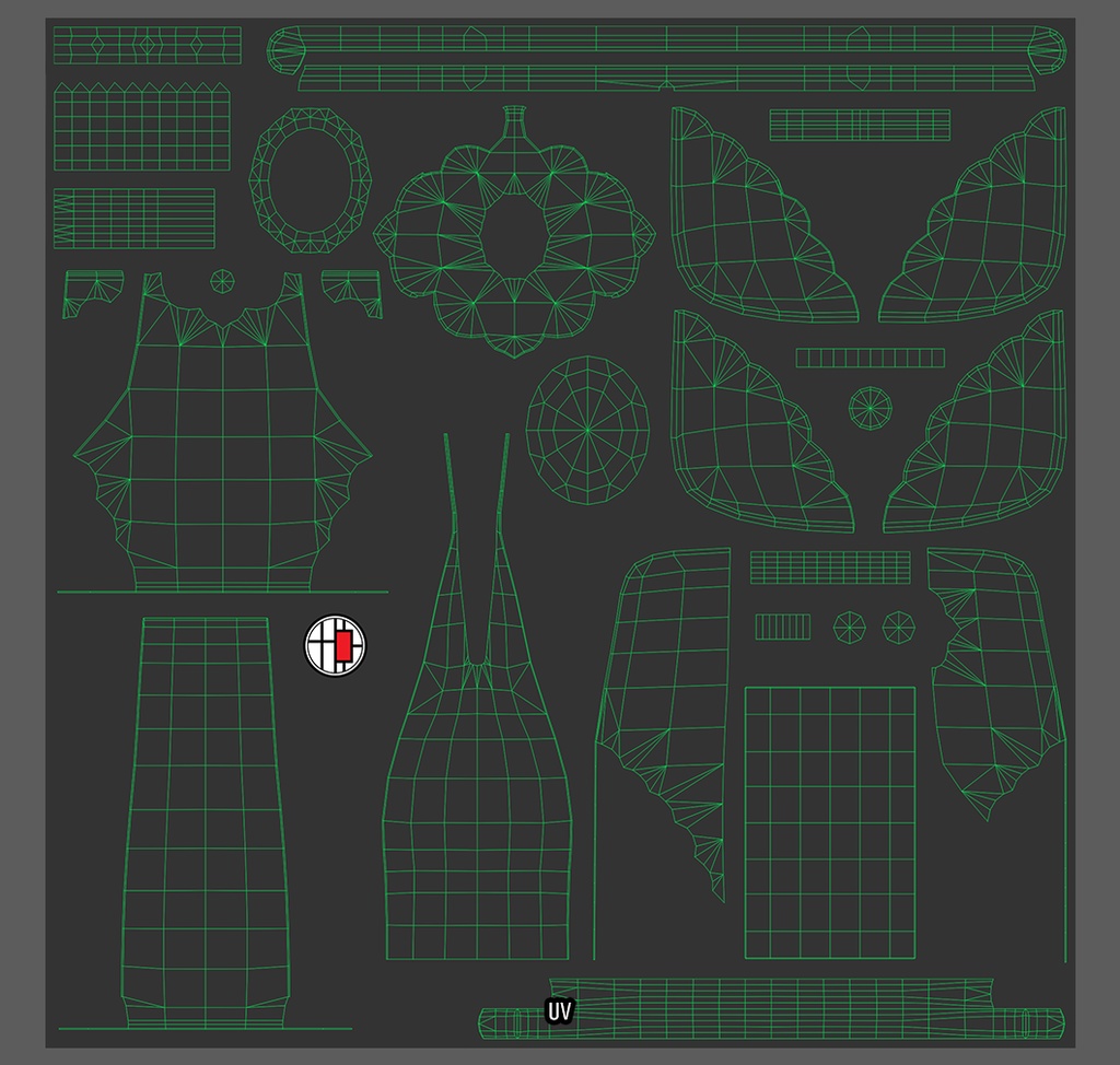 【3Dモデル・UnityPackage・XWear】ヴィクトリアンがま口バッグ