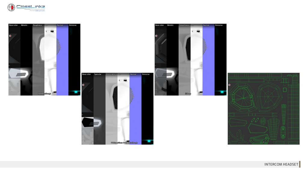 【3Dモデル・UnityPackage・XWear】インカムヘッドセット