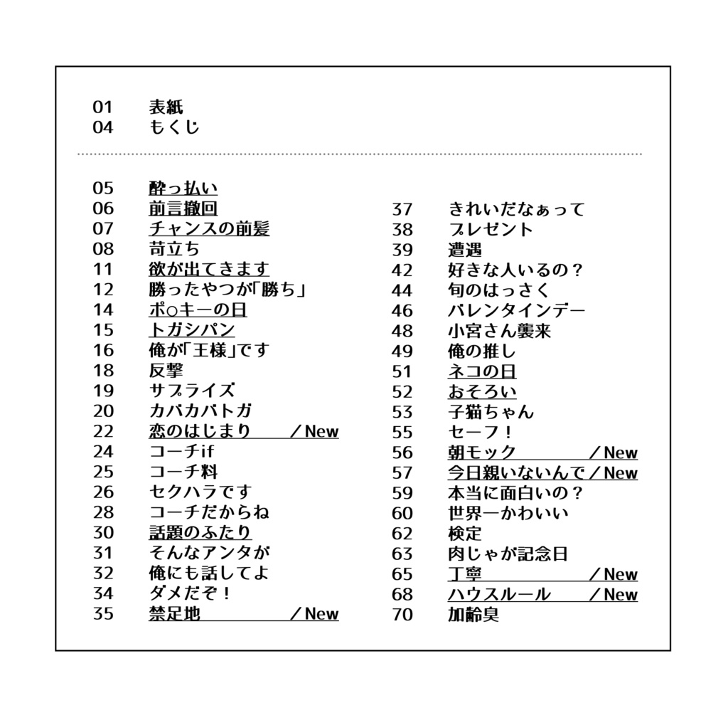 となりのレーン(WEB再録+α)
