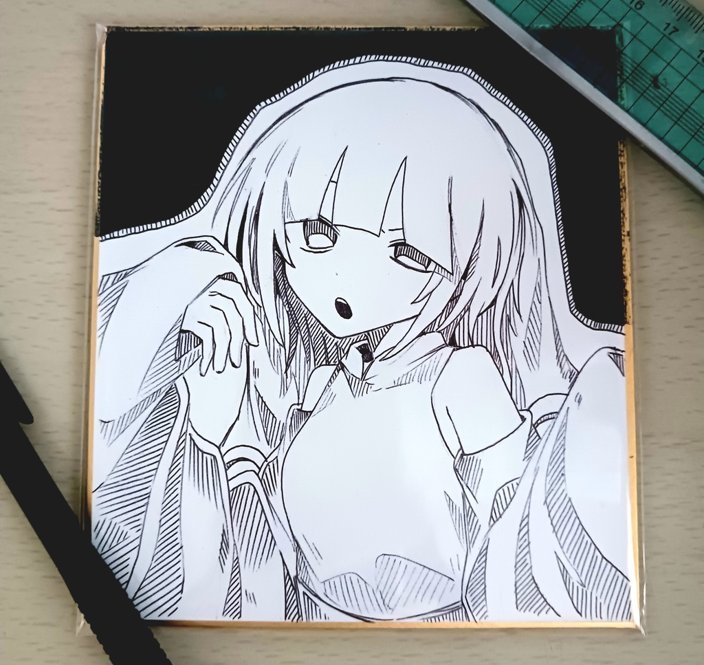 ウィルペス 色紙 + 缶バッチ