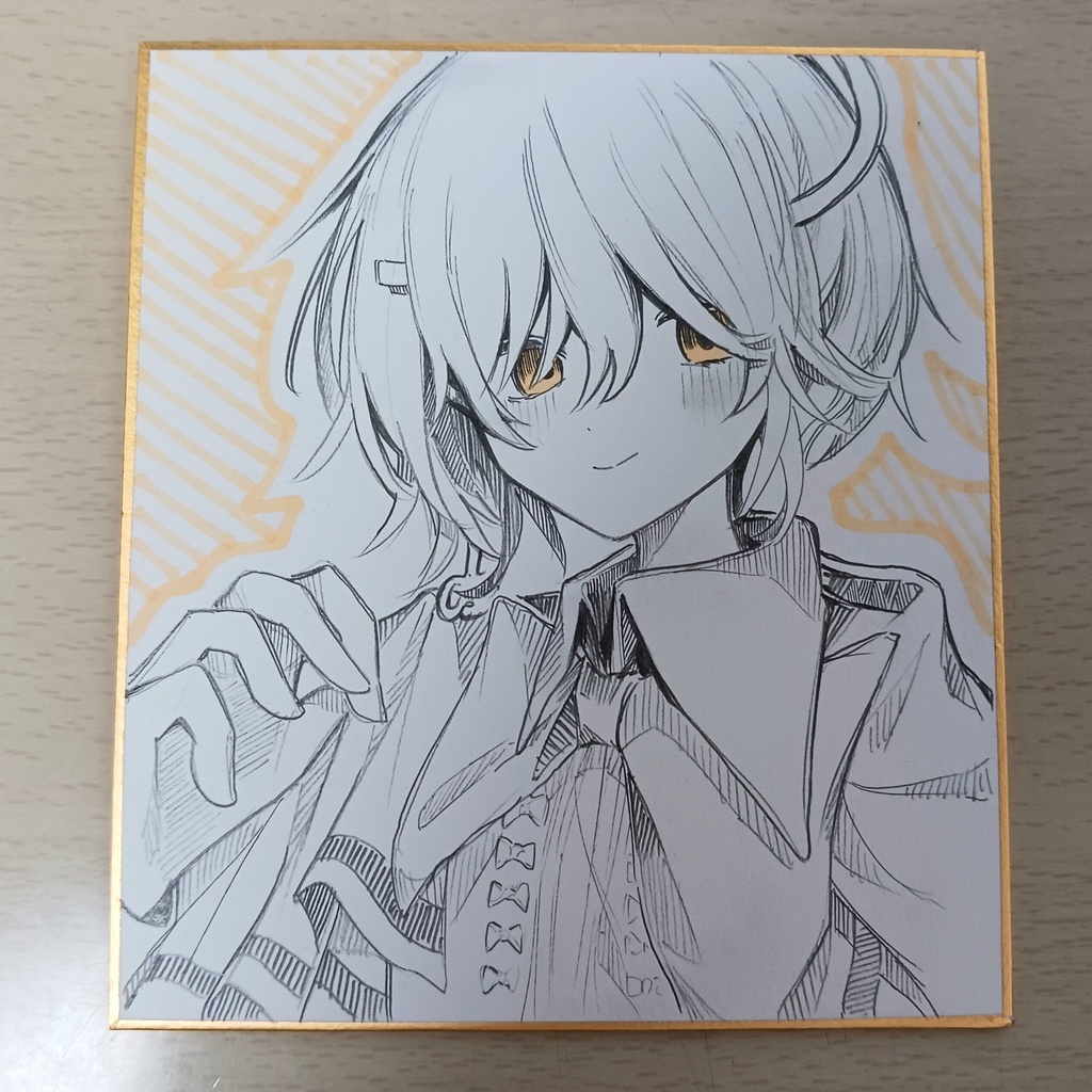 ヲルディニ 色紙+(ウィルペスの缶バッチ付き)