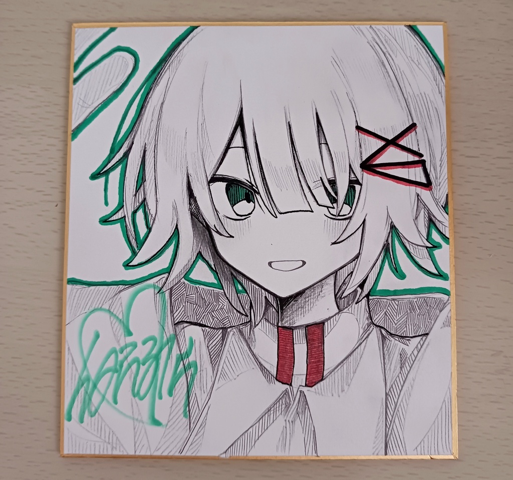 モツァルラ 色紙+(ウィルペスの缶バッチ付き)